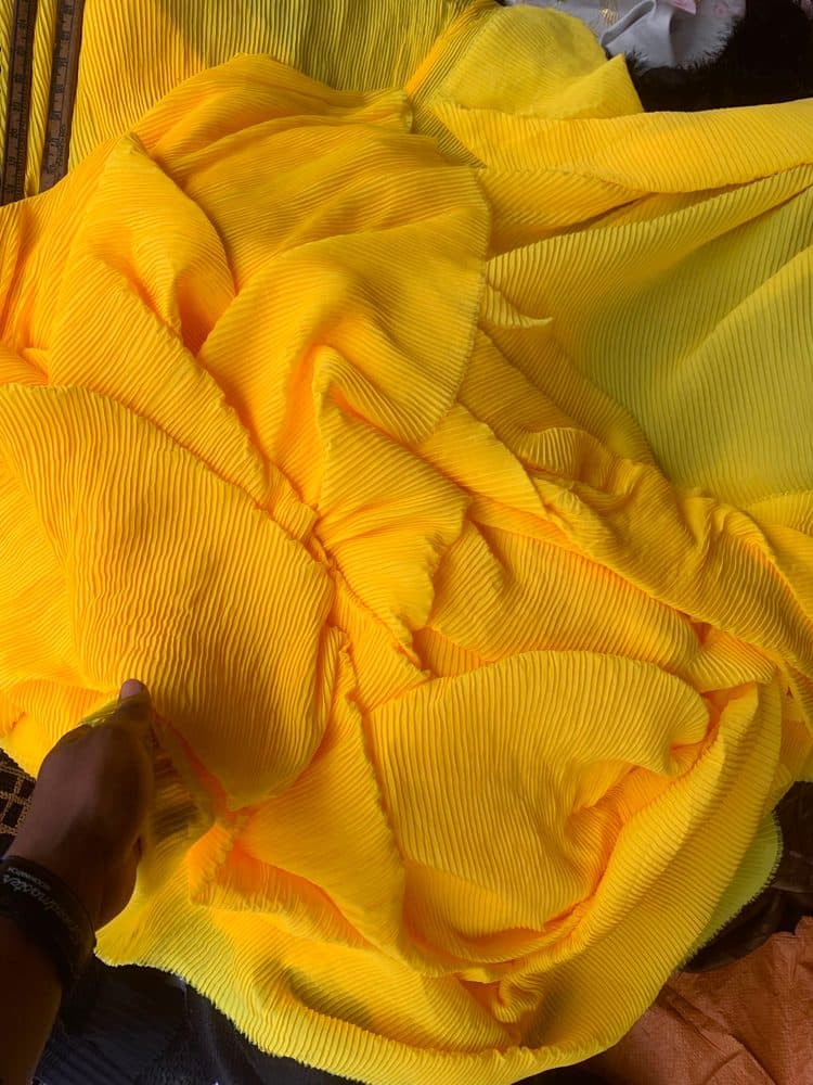Pleated Chiffon Fabric